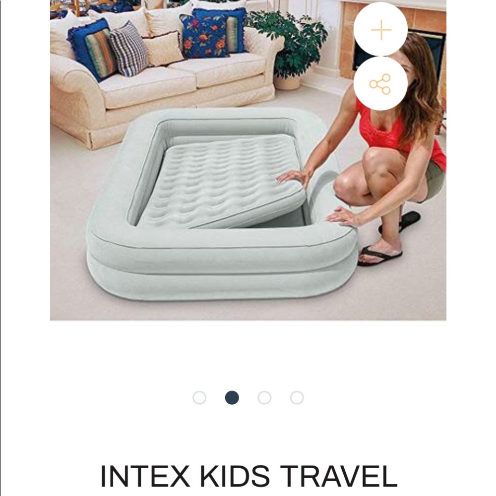 Intex kids travel bed used twice.